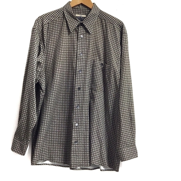Vintage Casa Moda Checkered Regular Fit Dress Shirts - Picture 1 of 8